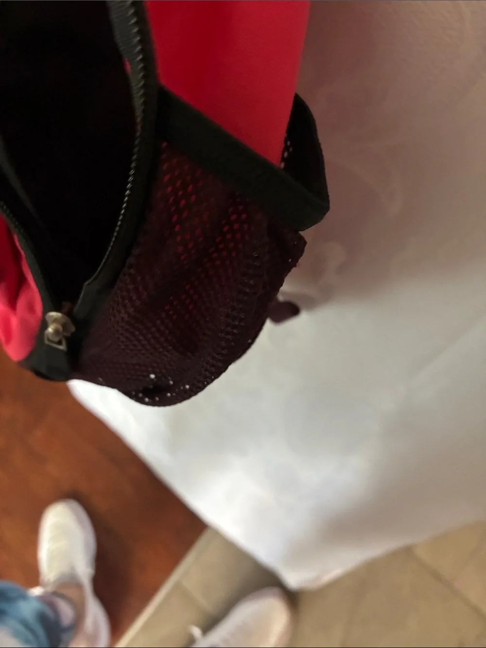 The North Face red and black Sprout backpack